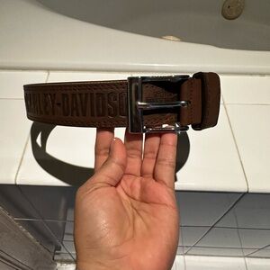 Harley-Davidson Brown Leather Belt Bag